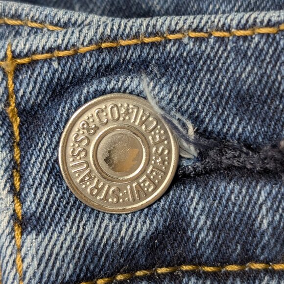 Levi's 502 Classic Blue Denim Jeans Size 36x34 - Picture 7 of 15
